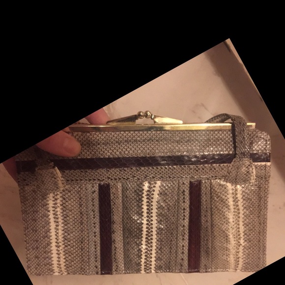 1950s unique true vintage lizard skin bag - Picture 3 of 8